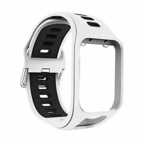 TomTom Adventurer Silicone Strap Tough White Black