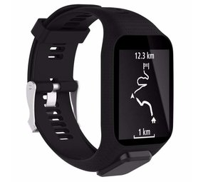 Strap-it TomTom Runner 2 Silicone Strap (Black)