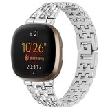 Strap-it Silver Diamond Fitbit Sense Strap Strap-it Silver Diamond Fitbit Sense Strap