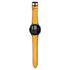 Strap-it Strap-it Samsung Galaxy Watch 4 Classic 42mm Leather Hybrid Strap (Yellow)