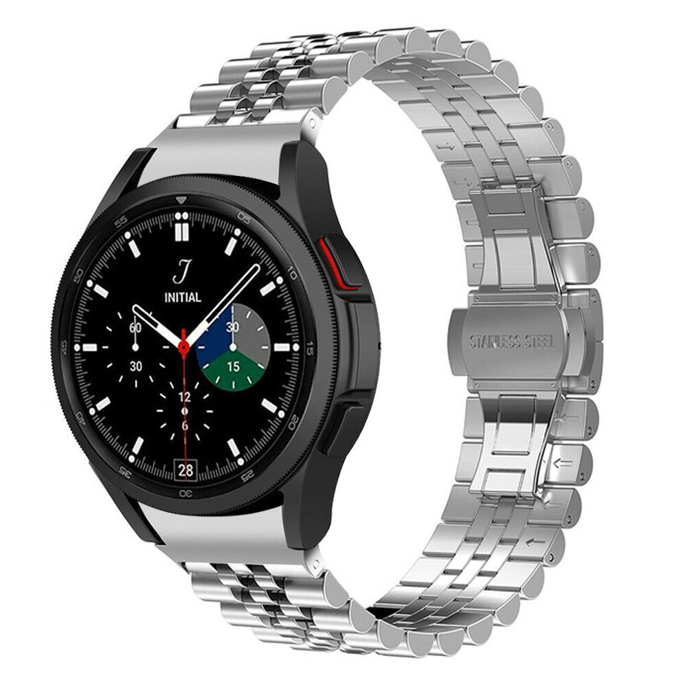 Strap-it Strap-it Samsung Galaxy Watch 4 Classic 42mm Steel Strap Jubilee (Silver) Strap-it Strap-it Samsung Galaxy Watch 4 Classic 42mm Steel Strap Jubilee (Silver)