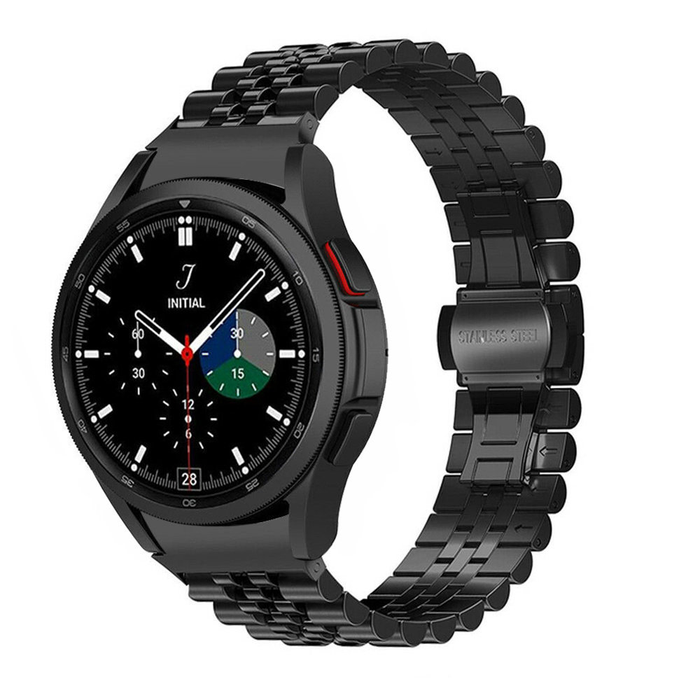 Strap-it Strap-it Samsung Galaxy Watch 4 Classic 46mm Steel Strap Jubilee (Black) Strap-it Strap-it Samsung Galaxy Watch 4 Classic 46mm Steel Strap Jubilee (Black)
