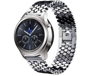 Strap-it Samsung Gear S3 Steel Strap Hexagons (Black) Strap-it Samsung Gear S3 Steel Strap Hexagons (Black)