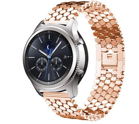 Strap-it Samsung Gear S3 Steel Strap Hexagons (Rose Gold) Strap-it Samsung Gear S3 Steel Strap Hexagons (Rose Gold)