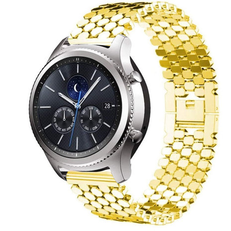 Strap-it Strap-it Samsung Gear S3 Steel Strap Hexagons (Gold) Strap-it Strap-it Samsung Gear S3 Steel Strap Hexagons (Gold)