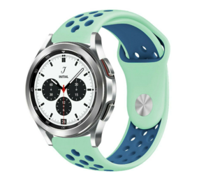 Strap-it Samsung Galaxy Watch 4 Classic 42mm Sport Strap (Aqua/Blue) Strap-it Samsung Galaxy Watch 4 Classic 42mm Sport Strap (Aqua/Blue)