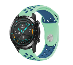 Strap-it Huawei Watch GT 2 Sport Strap (Aqua/Blue) Strap-it Huawei Watch GT 2 Sport Strap (Aqua/Blue)