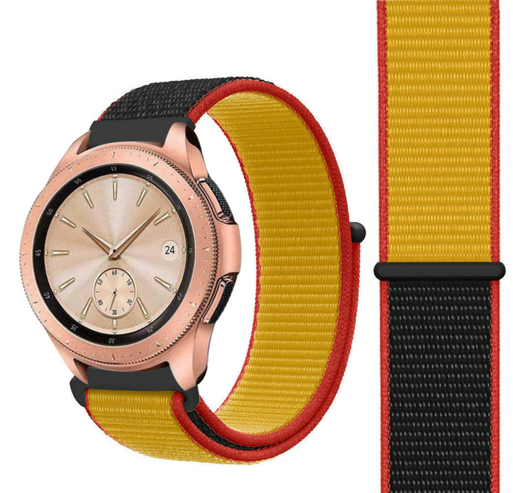 Strap-it Strap-it Samsung Galaxy Watch 42mm Nylon Strap (Belgium) Strap-it Strap-it Samsung Galaxy Watch 42mm Nylon Strap (Belgium)