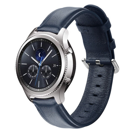 Strap-it Strap-it Samsung Gear S3 Leather Strap (Dark Blue) Strap-it Strap-it Samsung Gear S3 Leather Strap (Dark Blue)