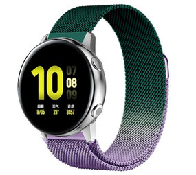 Strap-it Samsung Galaxy Watch Active Milanese Strap (Purple/Green) Strap-it Samsung Galaxy Watch Active Milanese Strap (Purple/Green)
