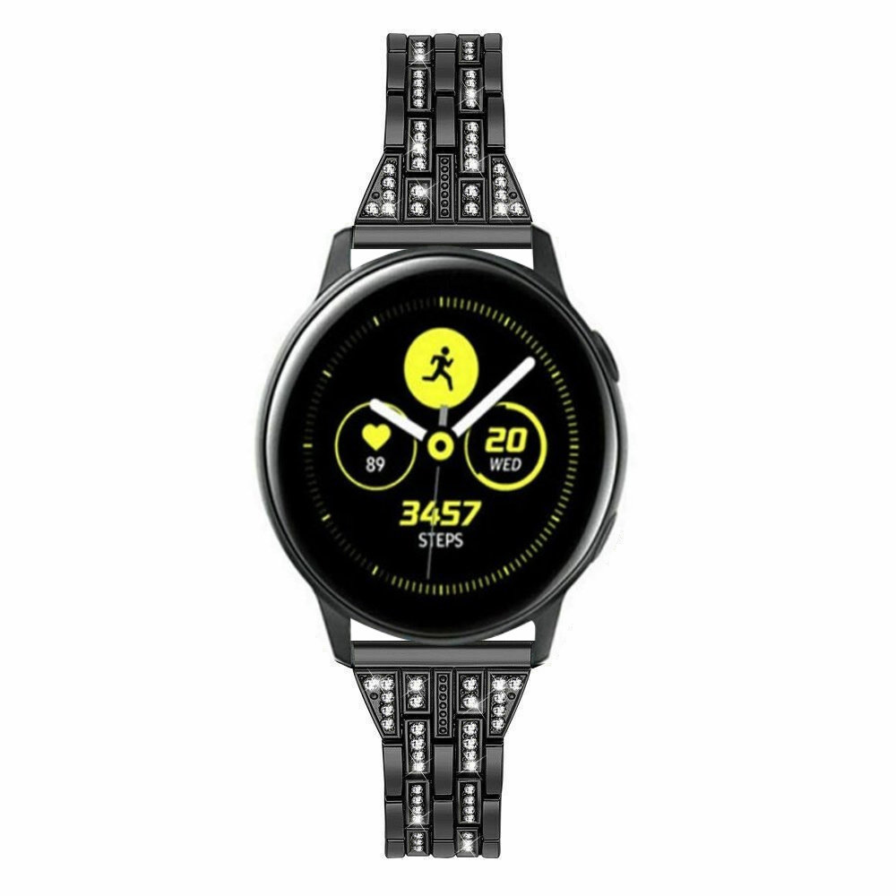 Strap-it Strap-it Black Diamond Samsung Galaxy Watch Active Strap Strap-it Strap-it Black Diamond Samsung Galaxy Watch Active Strap