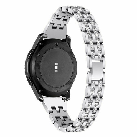 Strap-it Strap-it Silver Diamond Samsung Galaxy Watch 3 45mm Strap Strap-it Strap-it Silver Diamond Samsung Galaxy Watch 3 45mm Strap