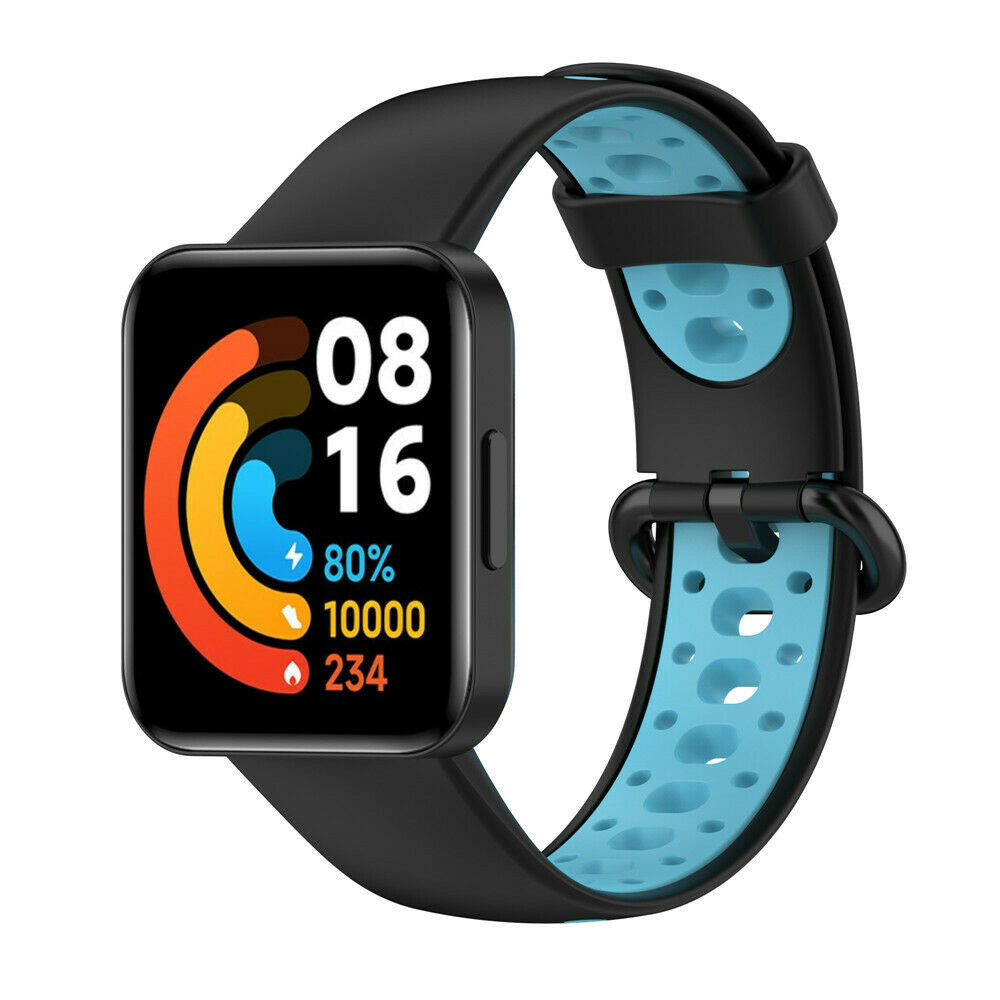 Strap-it Strap-it Redmi Watch 2 (Lite) Sport Strap (Black/Blue) Strap-it Strap-it Redmi Watch 2 (Lite) Sport Strap (Black/Blue)
