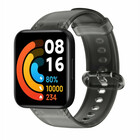 Strap-it Strap-it Redmi Watch 2 (Lite) Transparent Silicone Strap (Black)