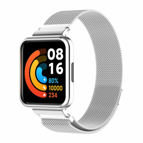 Strap-it Strap-it Redmi Watch 2 Lite Milanese Strap (Silver) Strap-it Strap-it Redmi Watch 2 Lite Milanese Strap (Silver)
