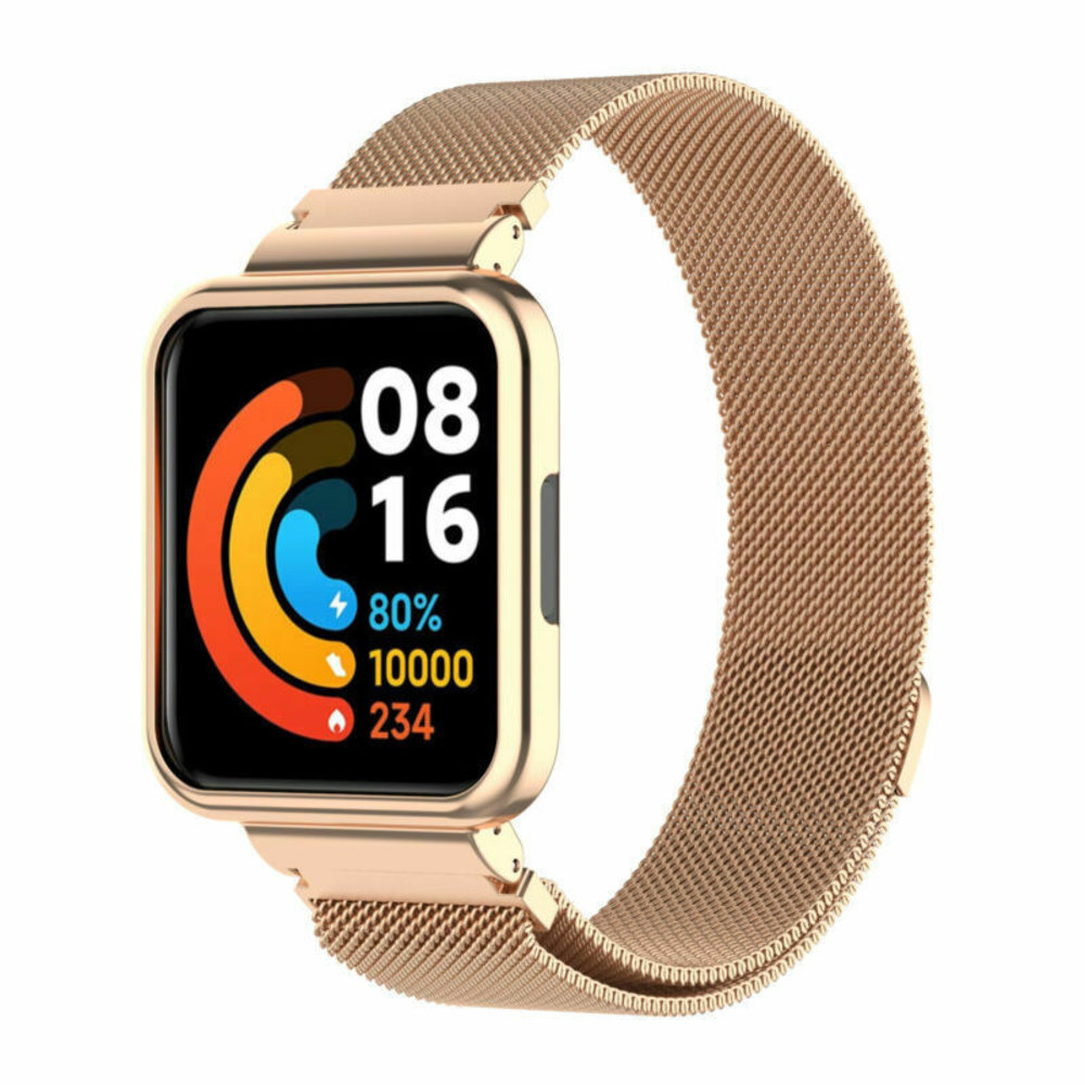 Strap-it Strap-it Redmi Watch 2 Lite Milanese Strap (Rose Gold) Strap-it Strap-it Redmi Watch 2 Lite Milanese Strap (Rose Gold)