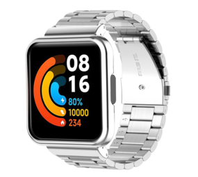 Strap-it Redmi Watch 2 Lite Steel Strap (Silver) Strap-it Redmi Watch 2 Lite Steel Strap (Silver)