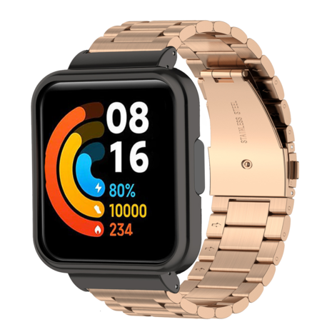 Strap-it Strap-it Redmi Watch 2 Lite Steel Strap (Rose Gold) Strap-it Strap-it Redmi Watch 2 Lite Steel Strap (Rose Gold)