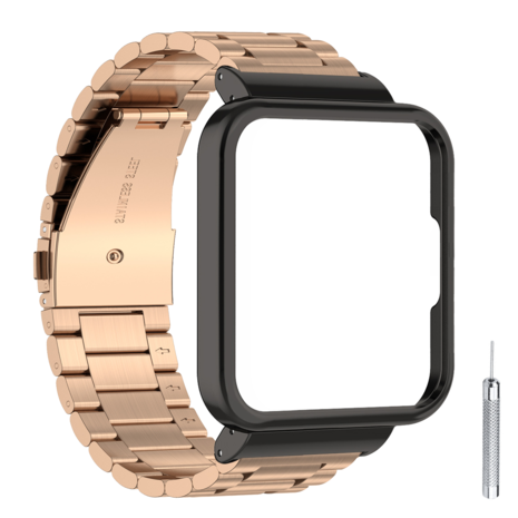 Strap-it Strap-it Redmi Watch 2 Lite Steel Strap (Rose Gold) Strap-it Strap-it Redmi Watch 2 Lite Steel Strap (Rose Gold)