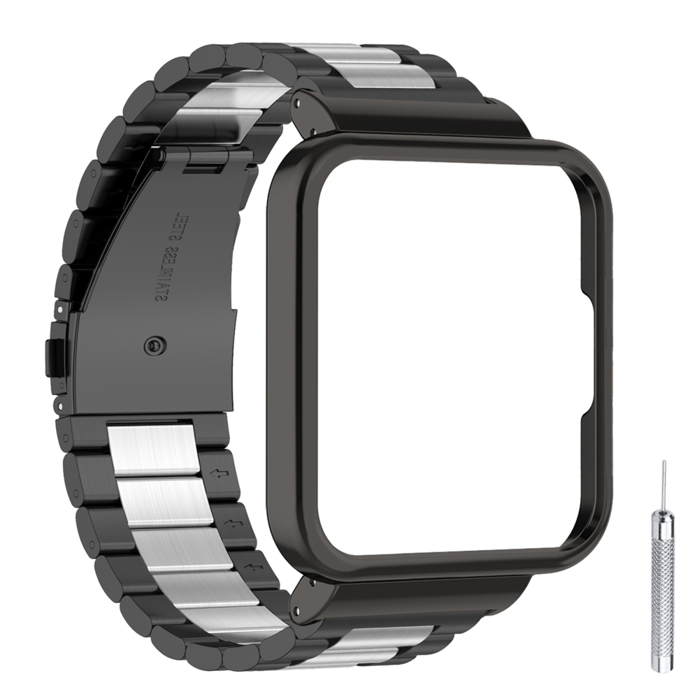 Strap-it Strap-it Redmi Watch 2 Lite Steel Strap (Black/Silver) Strap-it Strap-it Redmi Watch 2 Lite Steel Strap (Black/Silver)