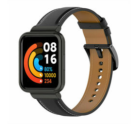 Strap-it Redmi Watch 2 Lite Leather Strap (Black) Strap-it Redmi Watch 2 Lite Leather Strap (Black)