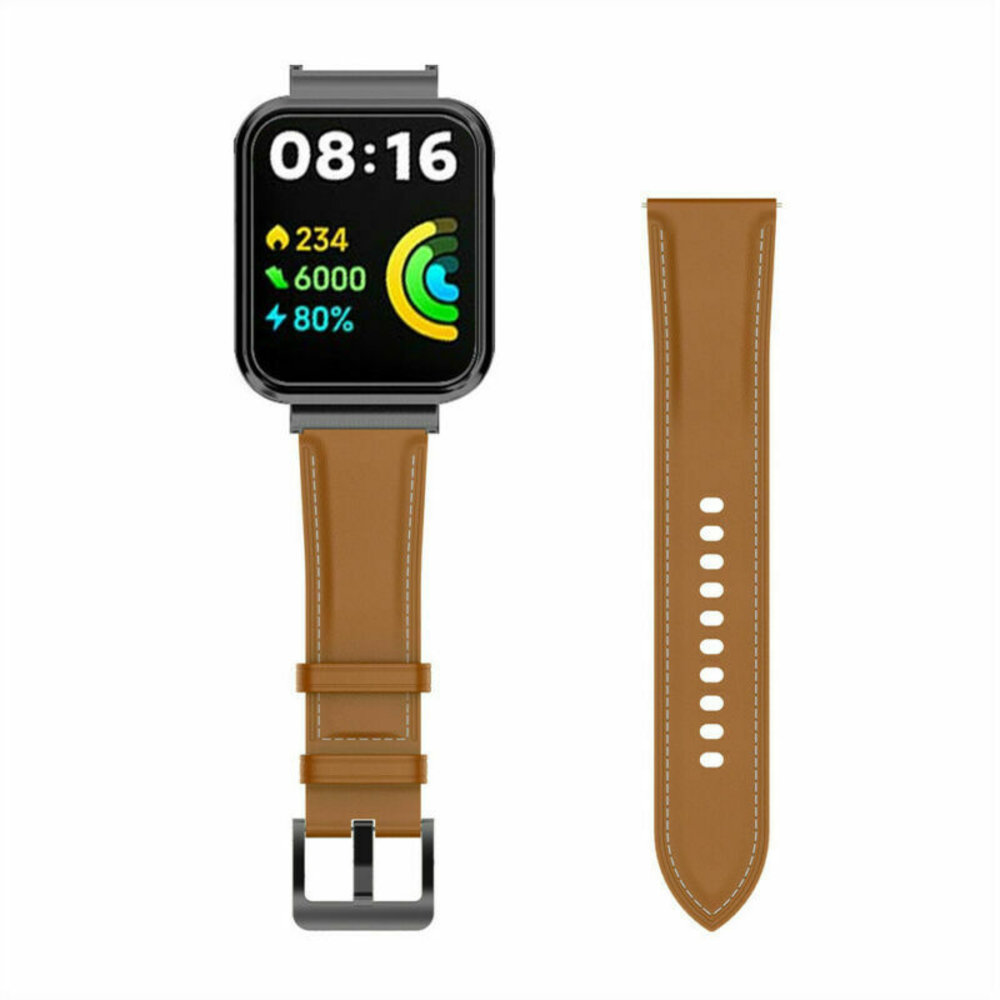 Strap-it Strap-it Redmi Watch 2 Lite Leather Strap (Brown) Strap-it Strap-it Redmi Watch 2 Lite Leather Strap (Brown)