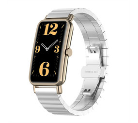 Strap-it Huawei Watch Fit Mini Metal Strap (Silver) Strap-it Huawei Watch Fit Mini Metal Strap (Silver)