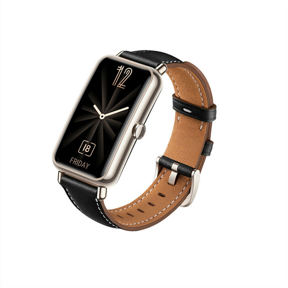 Strap-it Strap-it Huawei Watch Fit Mini Leather Strap (Black) Strap-it Strap-it Huawei Watch Fit Mini Leather Strap (Black)