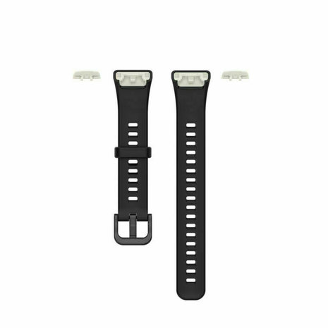 Strap-it Strap-it Honor Band 6 Silicone Strap (Black)