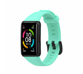 Strap-it Honor Band 6 Silicone Strap (Aqua)