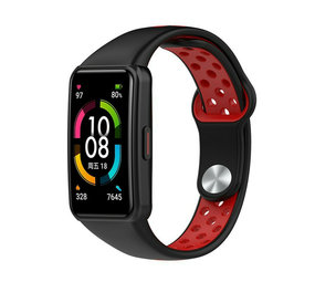 Strap-it Honor Band 6 Sport Strap (Black/Red) Strap-it Honor Band 6 Sport Strap (Black/Red)