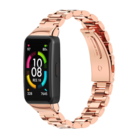 Strap-it Strap-it Honor Band 6 Steel Strap (Rose Gold)