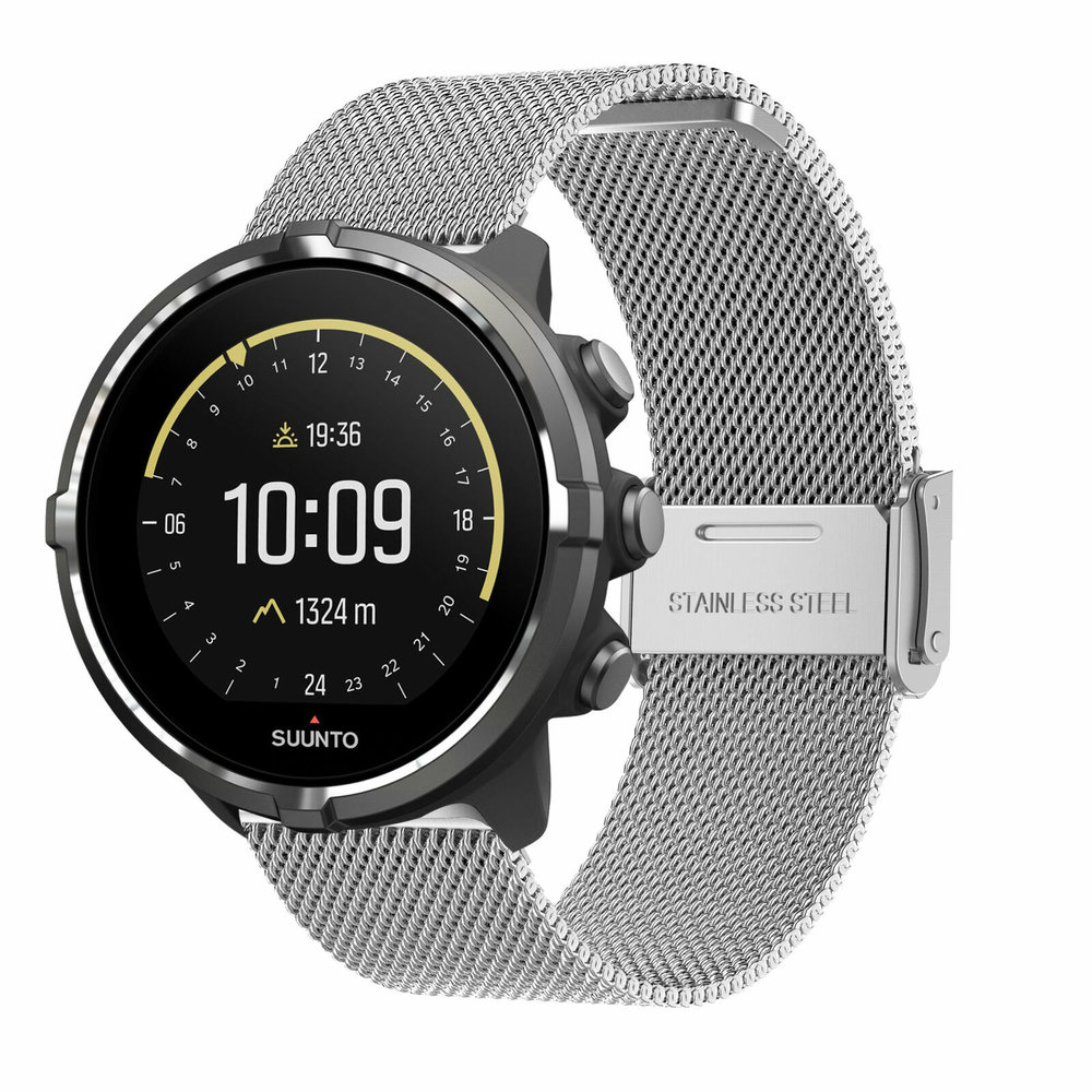 Strap-it Strap-it Suunto 9 (Baro) Milanese Strap (Silver) Strap-it Strap-it Suunto 9 (Baro) Milanese Strap (Silver)