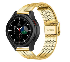 Strap-it Samsung Galaxy Watch 4 Classic 42mm Fine Steel Strap (Gold) Strap-it Samsung Galaxy Watch 4 Classic 42mm Fine Steel Strap (Gold)