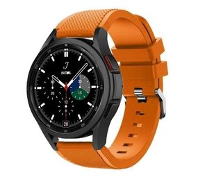 Strap-it Samsung Galaxy Watch 4 Classic 46mm Silicone Strap with Buckle (Orange) Strap-it Samsung Galaxy Watch 4 Classic 46mm Silicone Strap with Buckle (Orange)