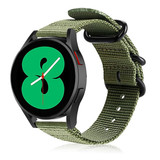 Strap-it Samsung Galaxy Watch 4 44mm Nylon Strap with Buckle (Green) Strap-it Samsung Galaxy Watch 4 44mm Nylon Strap with Buckle (Green)