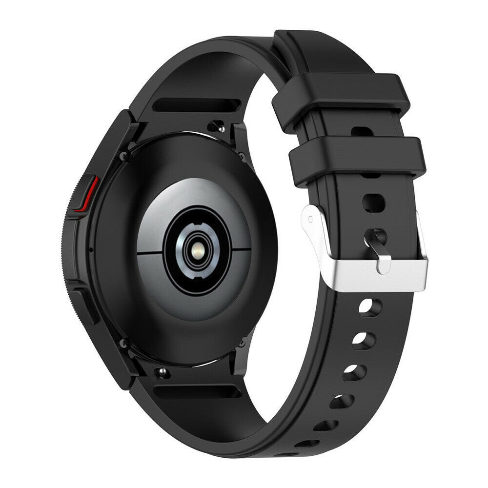 Strap-it Strap-it Samsung Galaxy Watch 4 (44mm) Silicone Strap Perfect Fit (Black) Strap-it Strap-it Samsung Galaxy Watch 4 (44mm) Silicone Strap Perfect Fit (Black)