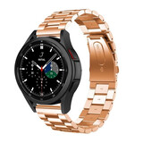 Strap-it Samsung Galaxy Watch 4 Classic 46mm Steel Strap (Rose Gold) Strap-it Samsung Galaxy Watch 4 Classic 46mm Steel Strap (Rose Gold)