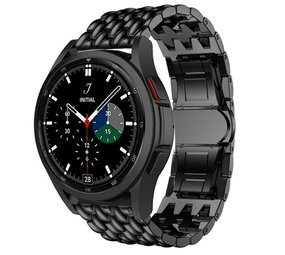 Strap-it Samsung Galaxy Watch 4 Classic 46mm Steel Dragon Strap (Black) Strap-it Samsung Galaxy Watch 4 Classic 46mm Steel Dragon Strap (Black)