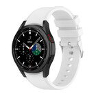Strap-it Strap-it Samsung Galaxy Watch 4 Classic 46mm Silicone Strap Perfect Fit (White)