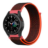 Strap-it Samsung Galaxy Watch 4 Classic 46mm Nylon Strap (Black/Orange) Strap-it Samsung Galaxy Watch 4 Classic 46mm Nylon Strap (Black/Orange)