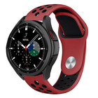 Strap-it Strap-it Samsung Galaxy Watch 4 Classic 42mm Sport Strap (Red/Black)