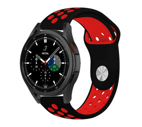 Strap-it Samsung Galaxy Watch 4 Classic 42mm Sport Strap (Black/Red) Strap-it Samsung Galaxy Watch 4 Classic 42mm Sport Strap (Black/Red)