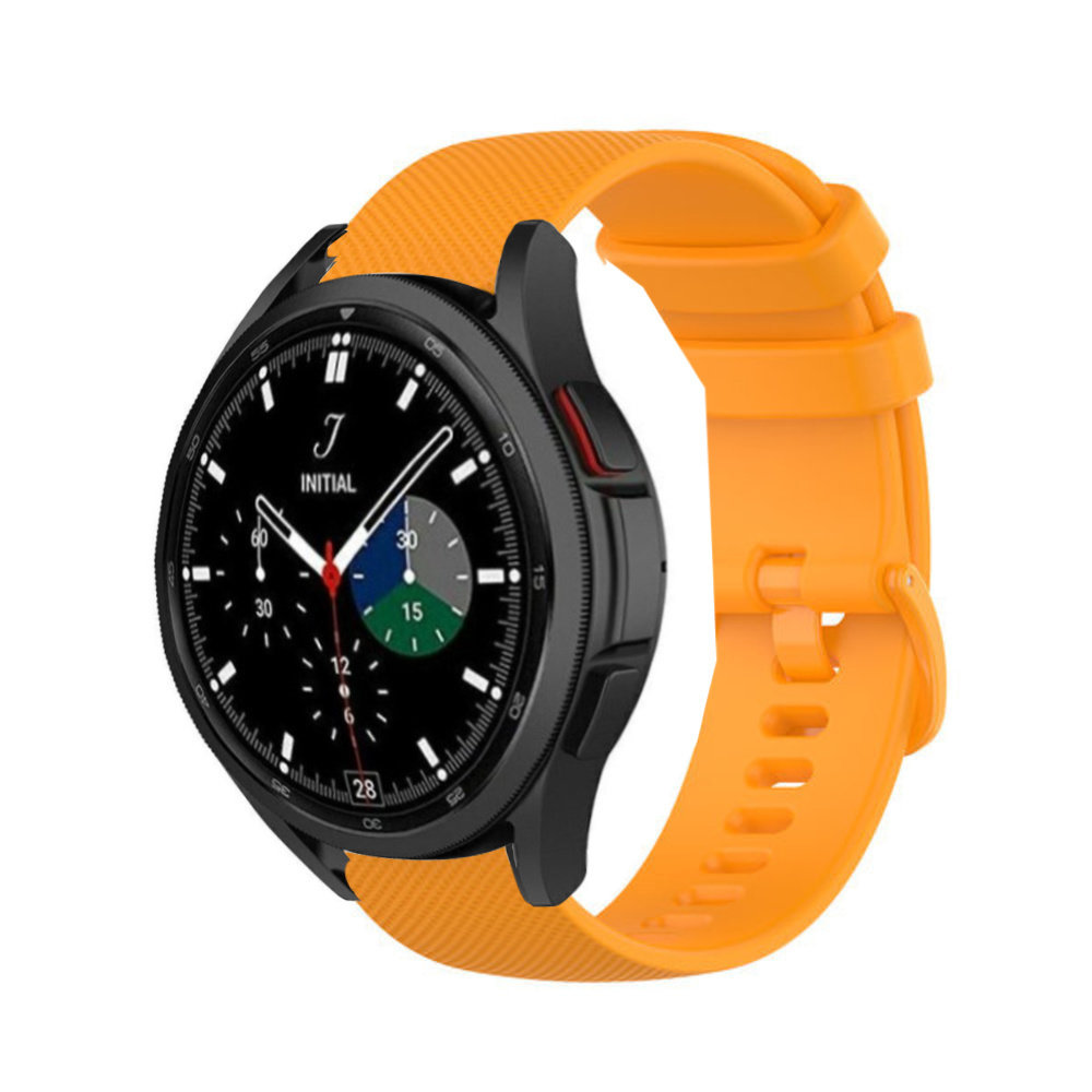 Strap-it Strap-it Samsung Galaxy Watch 4 Classic 42mm Premium Silicone Strap (Orange) Strap-it Strap-it Samsung Galaxy Watch 4 Classic 42mm Premium Silicone Strap (Orange)