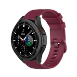 Strap-it Samsung Galaxy Watch 4 Classic 46mm Premium Silicone Strap (Dark Red) Strap-it Samsung Galaxy Watch 4 Classic 46mm Premium Silicone Strap (Dark Red)