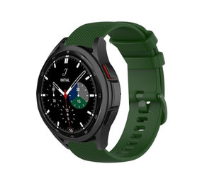 Strap-it Samsung Galaxy Watch 4 Classic 46mm Premium Silicone Strap (Army Green) Strap-it Samsung Galaxy Watch 4 Classic 46mm Premium Silicone Strap (Army Green)