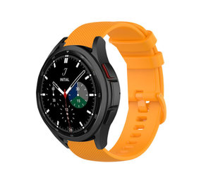 Strap-it Samsung Galaxy Watch 4 Classic 46mm Premium Silicone Strap (Orange) Strap-it Samsung Galaxy Watch 4 Classic 46mm Premium Silicone Strap (Orange)