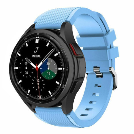 Strap-it Strap-it Samsung Galaxy Watch 4 Classic 46mm Silicone Strap with Buckle (Baby Blue) Strap-it Strap-it Samsung Galaxy Watch 4 Classic 46mm Silicone Strap with Buckle (Baby Blue)