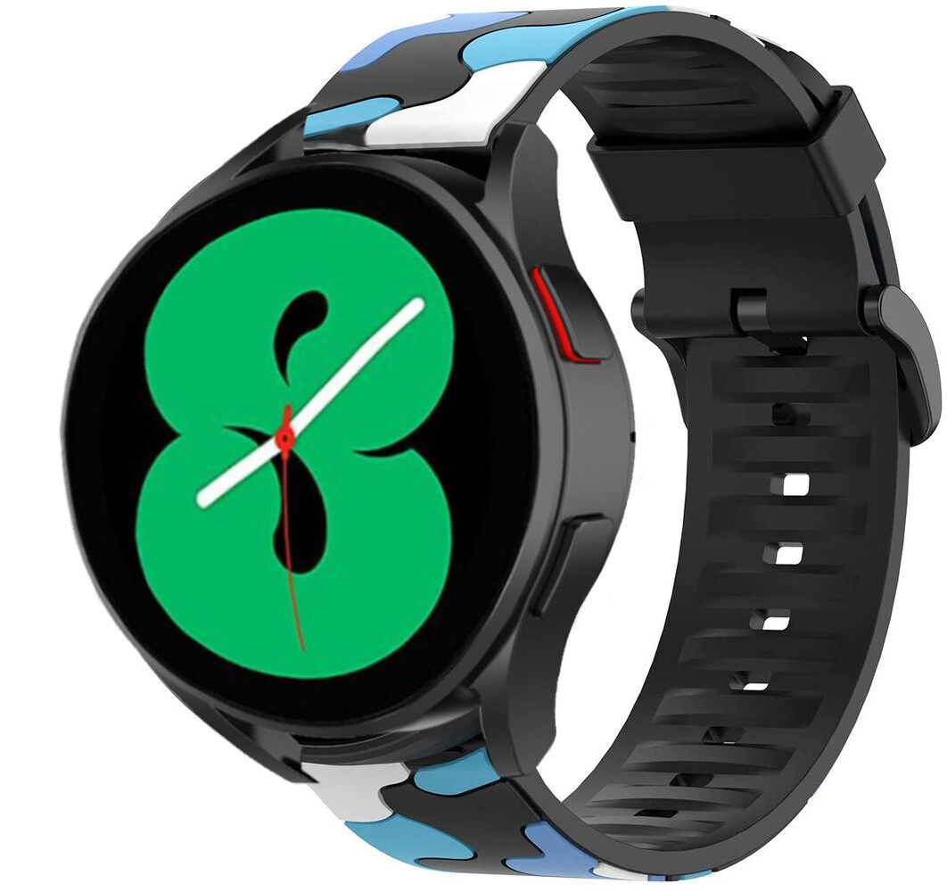 Strap-it Strap-it Samsung Galaxy Watch 4 44mm Camo Strap (Blue) Strap-it Strap-it Samsung Galaxy Watch 4 44mm Camo Strap (Blue)