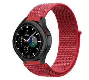 Strap-it Samsung Galaxy Watch 4 Classic 46mm Nylon Strap (Red) Strap-it Samsung Galaxy Watch 4 Classic 46mm Nylon Strap (Red)